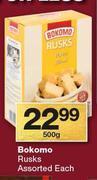 Bokomo Rusks-500g Each