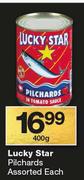 Lucky Star Pilchards-400g Each