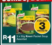 Knorr Packet Soup Assorted-3x50g Packets