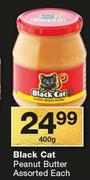 Black Cat Peanut Butter-400g Each