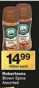 Robertsons Brown Spice-100ml Each