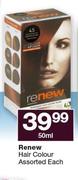 Renew Hair Colour-50ml Each