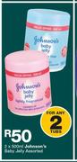 Johnson's Baby Jelly-2x500ml Tubs