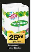Twinsaver Roller Towels-4 Per Pack