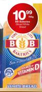 BB Bakeries Sliced White Bread-700g
