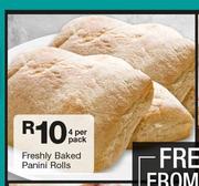 Freshly Baked Panini Rolls-4 Per Pack