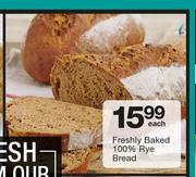 Freshly Baked 100% Rye Bread-Each