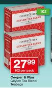 Cooper & Flyn Ceylon Tea Blend Teabags-102 Per Pack