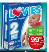Lovies Premium Nappies Size Junior 40's Pack-Per Nappy