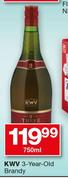 KWV 3 Year Old Brandy-750ml