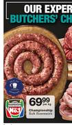 Championship Bulk Boerewors-Per kg