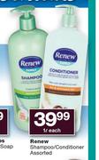Renew Shampoo/ Conditioner-1Ltr Each
