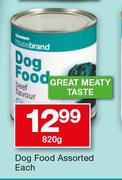 Housebrand Dog Food-820g Each