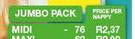 Pampers Active Baby Dry Disposable Nappy Midi-76 Per Nappy
