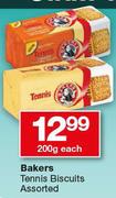 Bakers Tennis Biscuits Assorted-200g Each