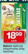 Bakers Salticrax-200g/ProVita Assorted-250g Each