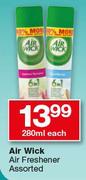 Air Wick Air Freshener Assorted-280ml Each