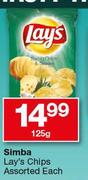 Simba Lay's Chips Assorted-125g Each