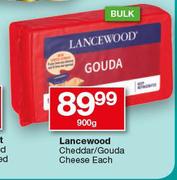 Lancewood Cheddar/Gouda Cheese-900g Each