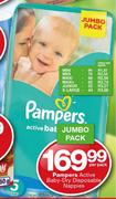 Pampers Active Baby-Dry Disposable Nappies-Per Pack