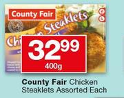 Country Fair Chicken Steaklets-400g Each