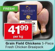 Grain Field Chickens 5-Piece Fresh Chicken Braaipack-Per kg