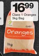 Class 1 Oranges-3kg Bag