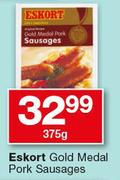 Eskort Gold Medal Pork Sausages-375g 