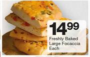 Freshly Baked Large Focaccia-Each