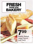 Freshly Baked Large French Loaf-Each