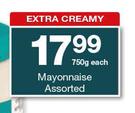 Housebrand Mayonnaise-750g Each