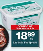 Housebrand Lite 50% Fat Spread-1kg