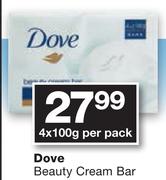 Dove Beauty Cream Bar-4x100g Per Pack