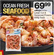 uMoja Extra-Large Cut & Deveined Prawns-400g Each