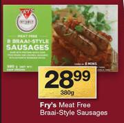 Fry's Meat Free Braai Style Sausages-380g