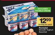 Parmalat Smooth Yoghurt Assorted-6 x 100g Per Pack