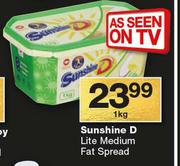 Sunshine D Lite Medium Fat Spread-1Kg