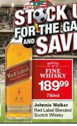 Johnnie Walker Red Label Blended Scotch Whisky-750ml