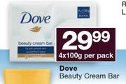 Dove Beauty Cream Bar-4x100g Per Pack