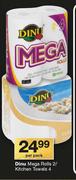 Dinu Mega Rolls 2/Kitchen Towels-Per Pack