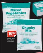 House Brand Frozen Mixed Vegetable/Chunky Mix-1KG Each