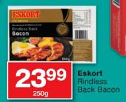 Eskort Rindless Back Bacon-250G