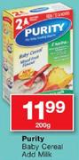 Purity Baby Cereal Add Milk-200G
