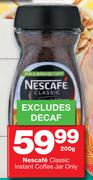 Nescafe Classic Instant Coffee Jar-200g