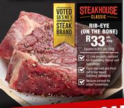 Steakhouse Classic Rib Eye (On The Bone)-300g