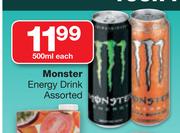 Monster Energy Drink-500ml Each