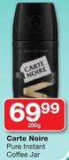 Carte Noire Pure Instant Coffee Jar-200g