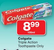 Colgate Triple Action Toothpaste-100ml