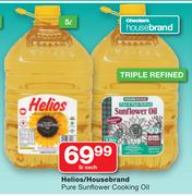 Helios/Housebrand Pure Sunflower Cooking Oil-5Ltr Each
