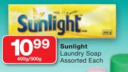 Sunlight Laundry Soap-400g/500g Each